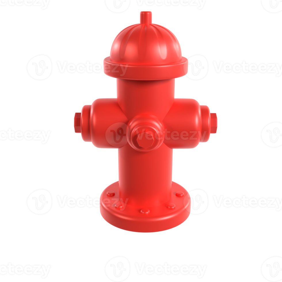 hydrant 3d illustration rendering png