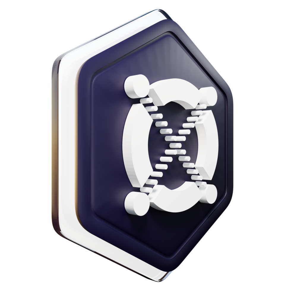 Elrond EGLD Badge Crypto 3D Rendering png