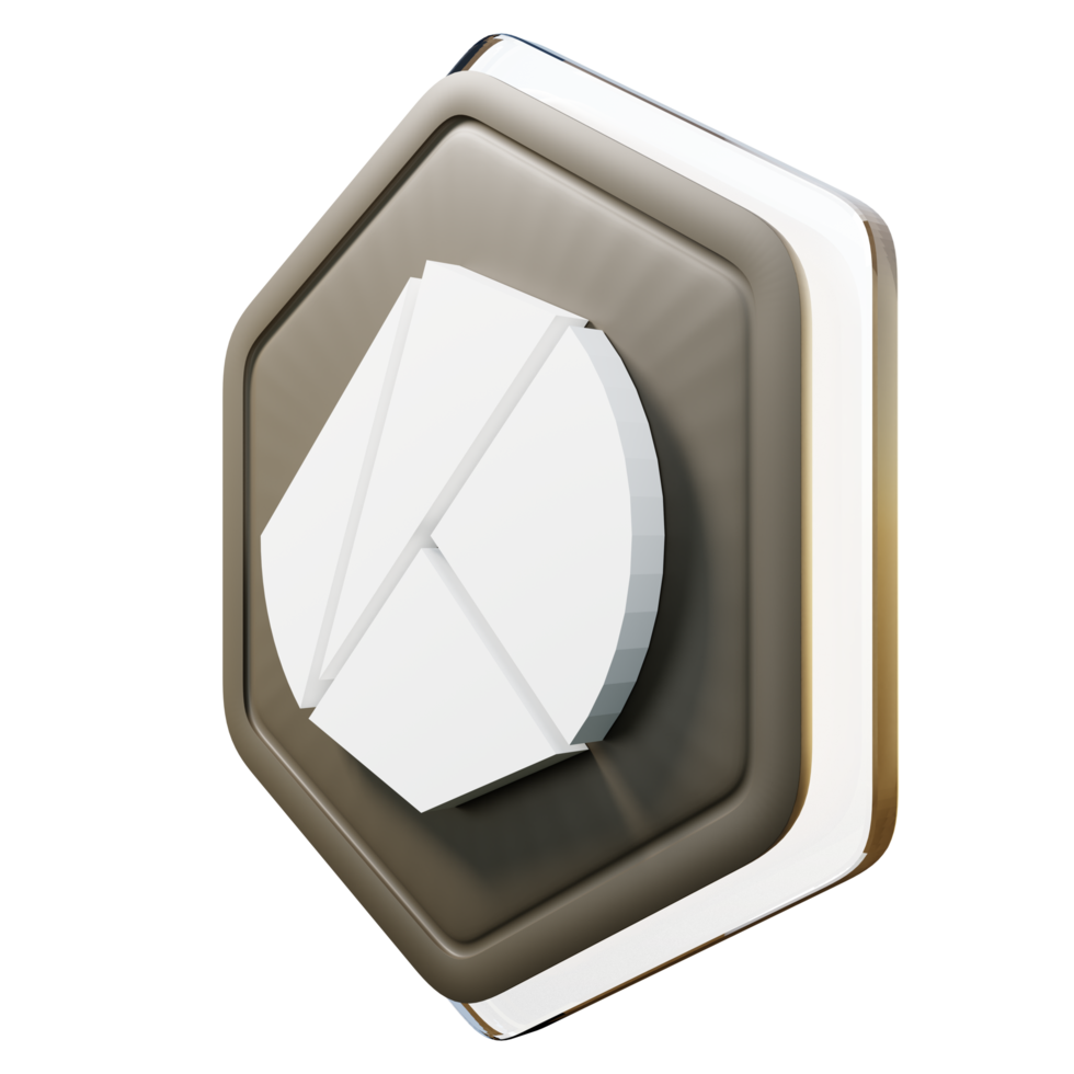 Klaytn KLAY Badge Crypto 3D Rendering png