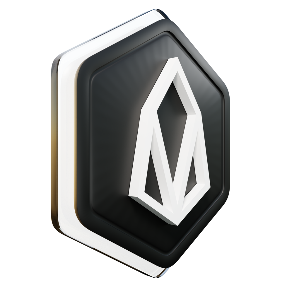 eos insignia de eos representación criptográfica 3d png