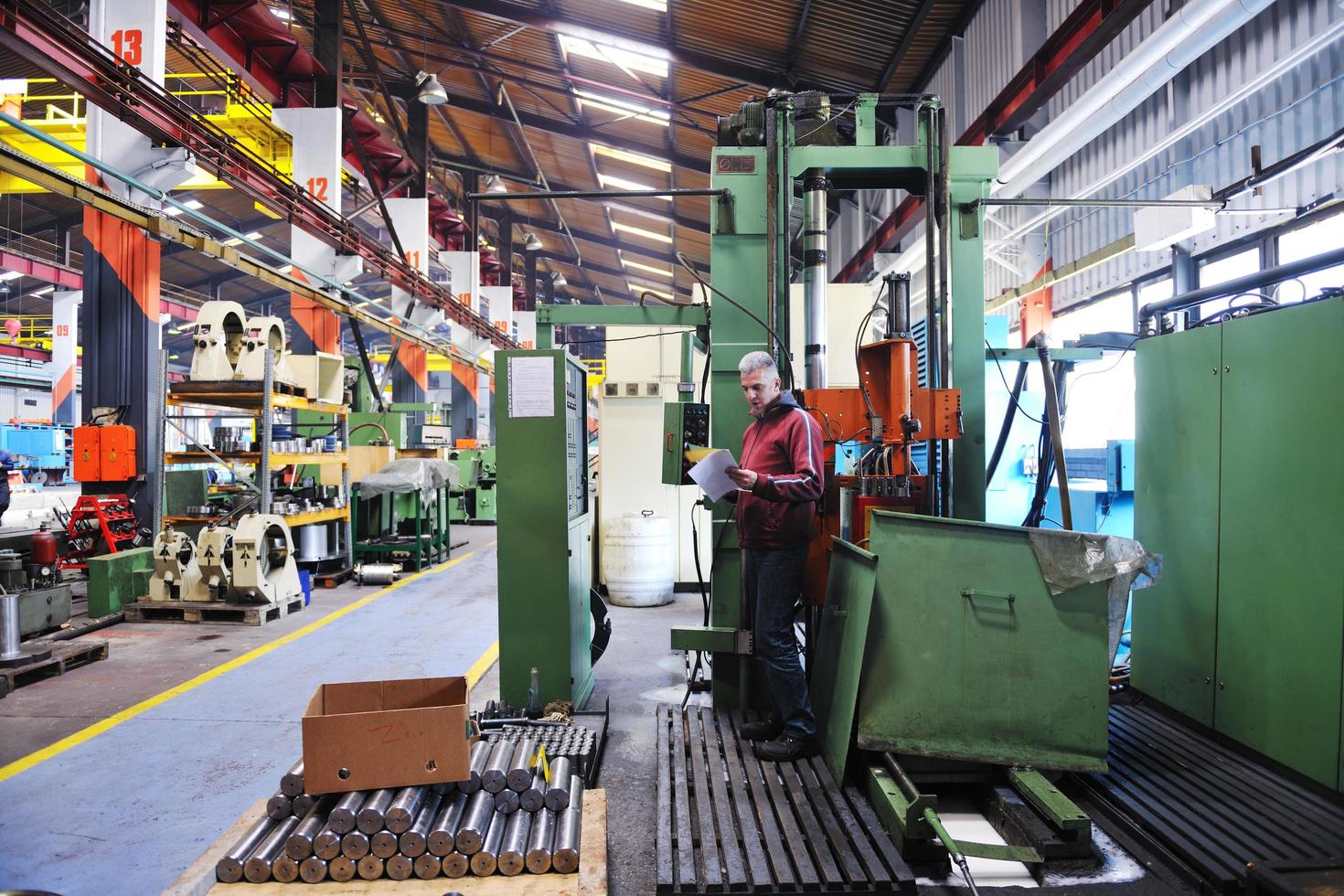 Greece, 2022 - industry workers people in factory photo
