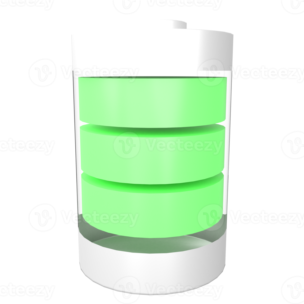 battery 3d illustration rendering png