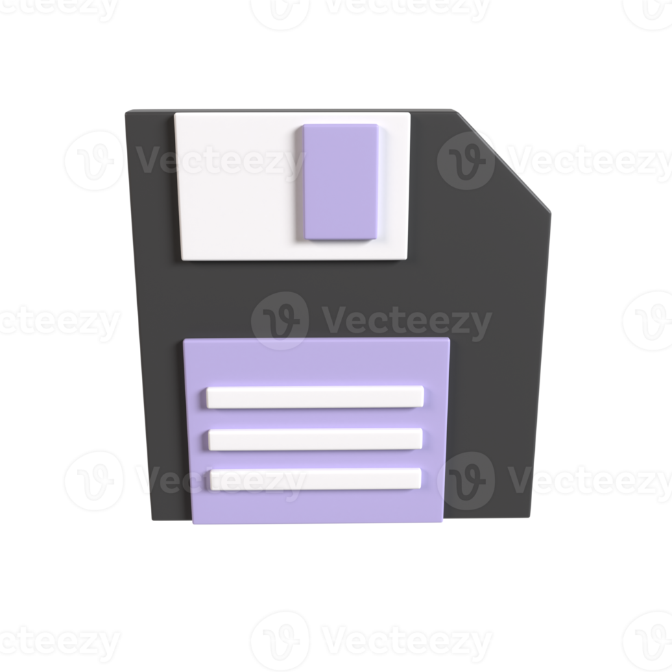 diskett 3d illustration tolkning png