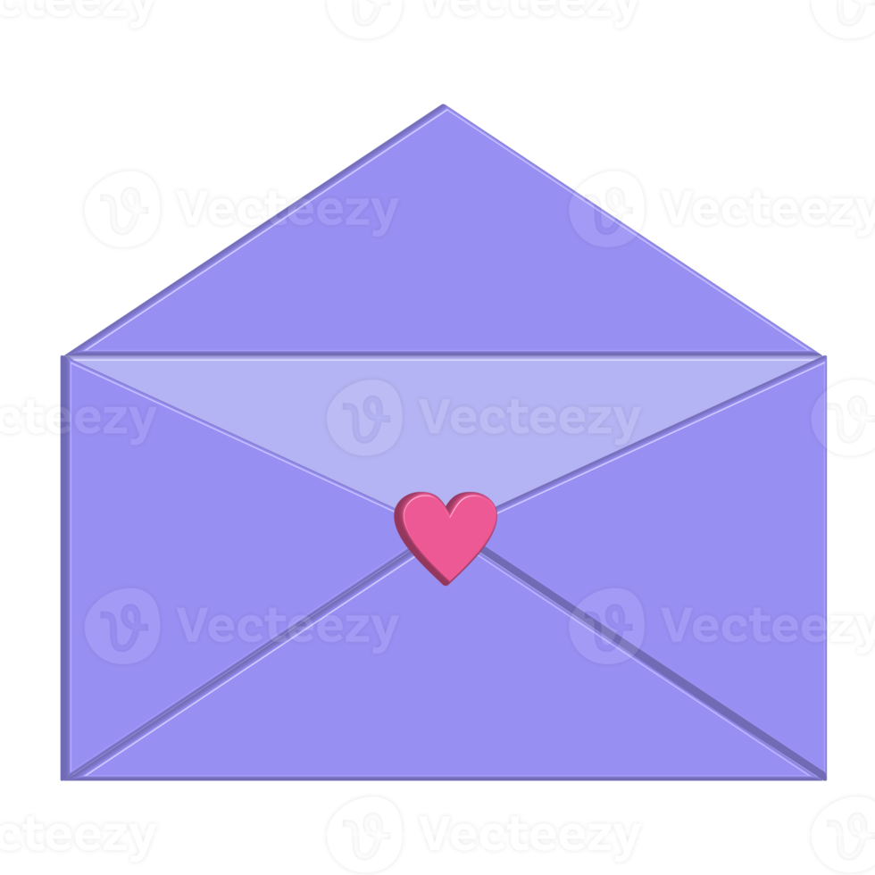 Purple envelop icon png