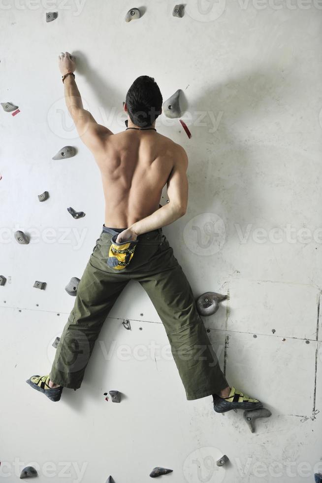 man exercise sport climbing photo