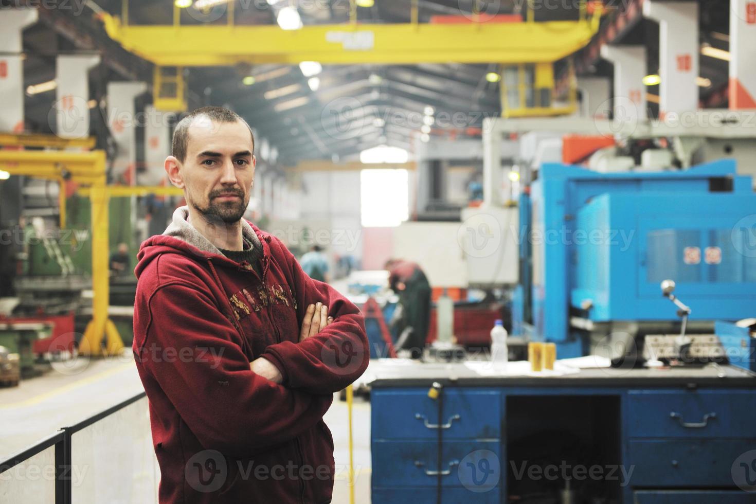 industry workers people in factory photo
