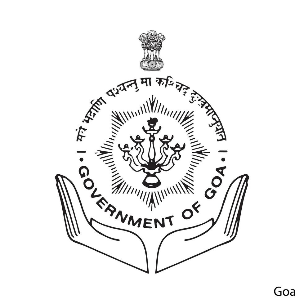 Coat of Arms of Goa is a Indian region. Vector emblem