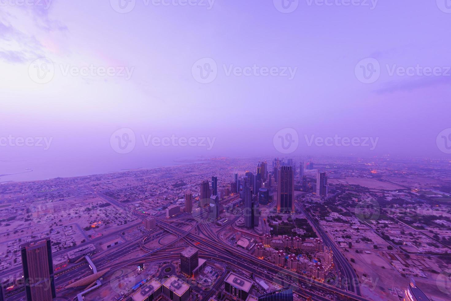 Dubai skyline view photo