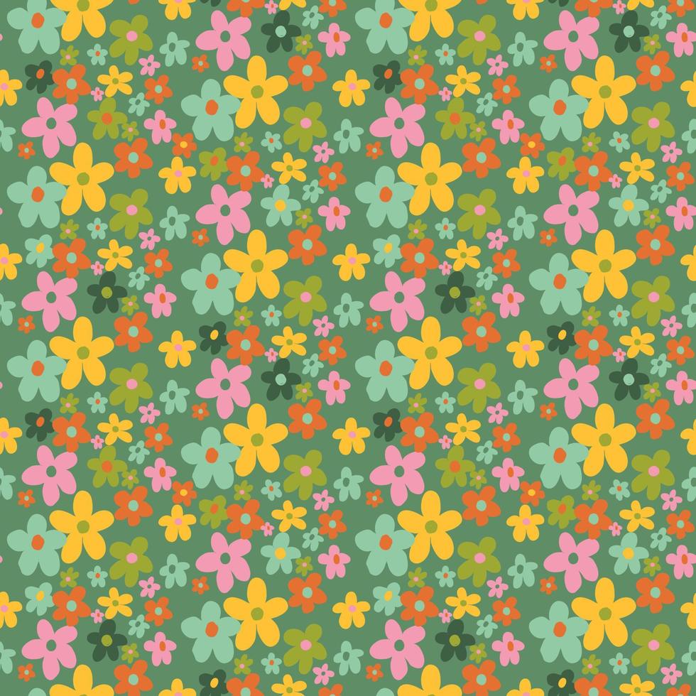 Seamless floral pattern for fabric decoration. Floral patterned dress. vector