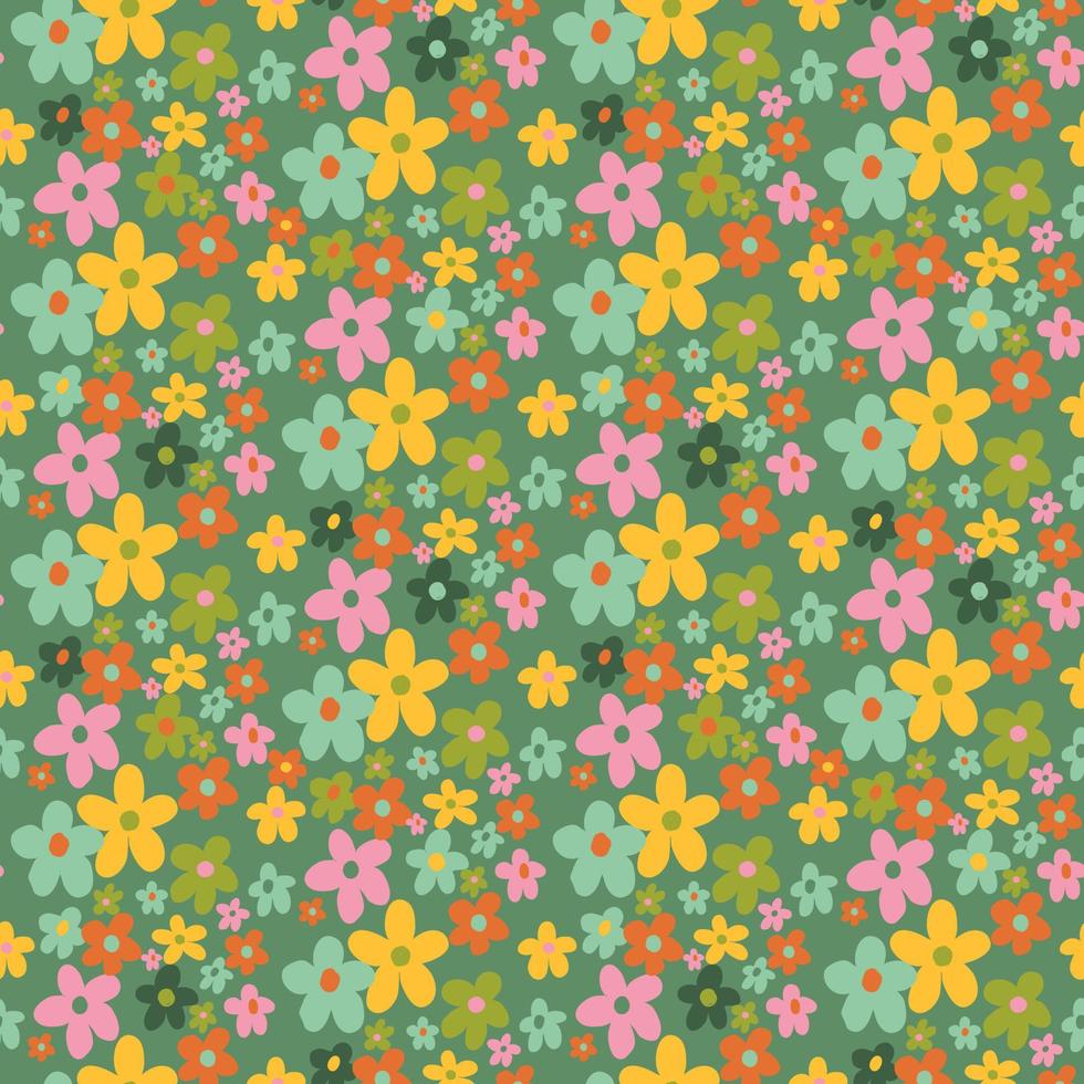 Seamless floral pattern for fabric decoration. Floral patterned dress. vector