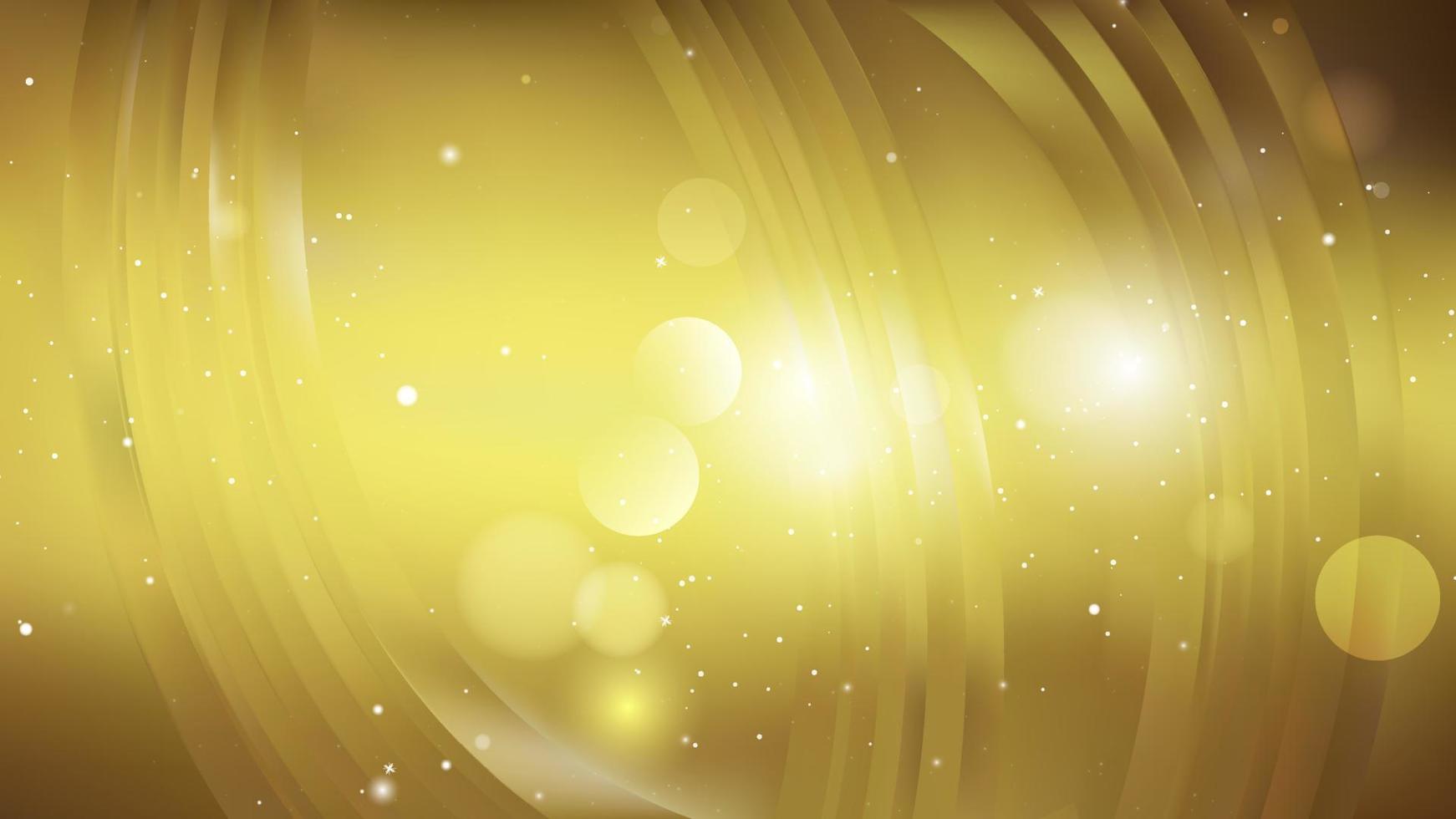 3d rendering abstract gold waves background and beautiful reflections vector