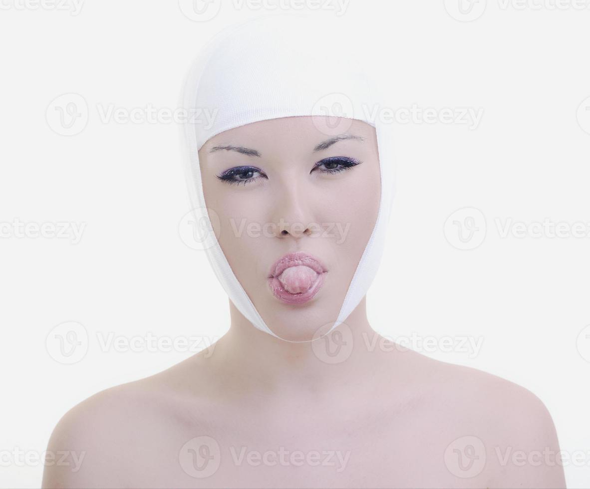 woman face surgery photo