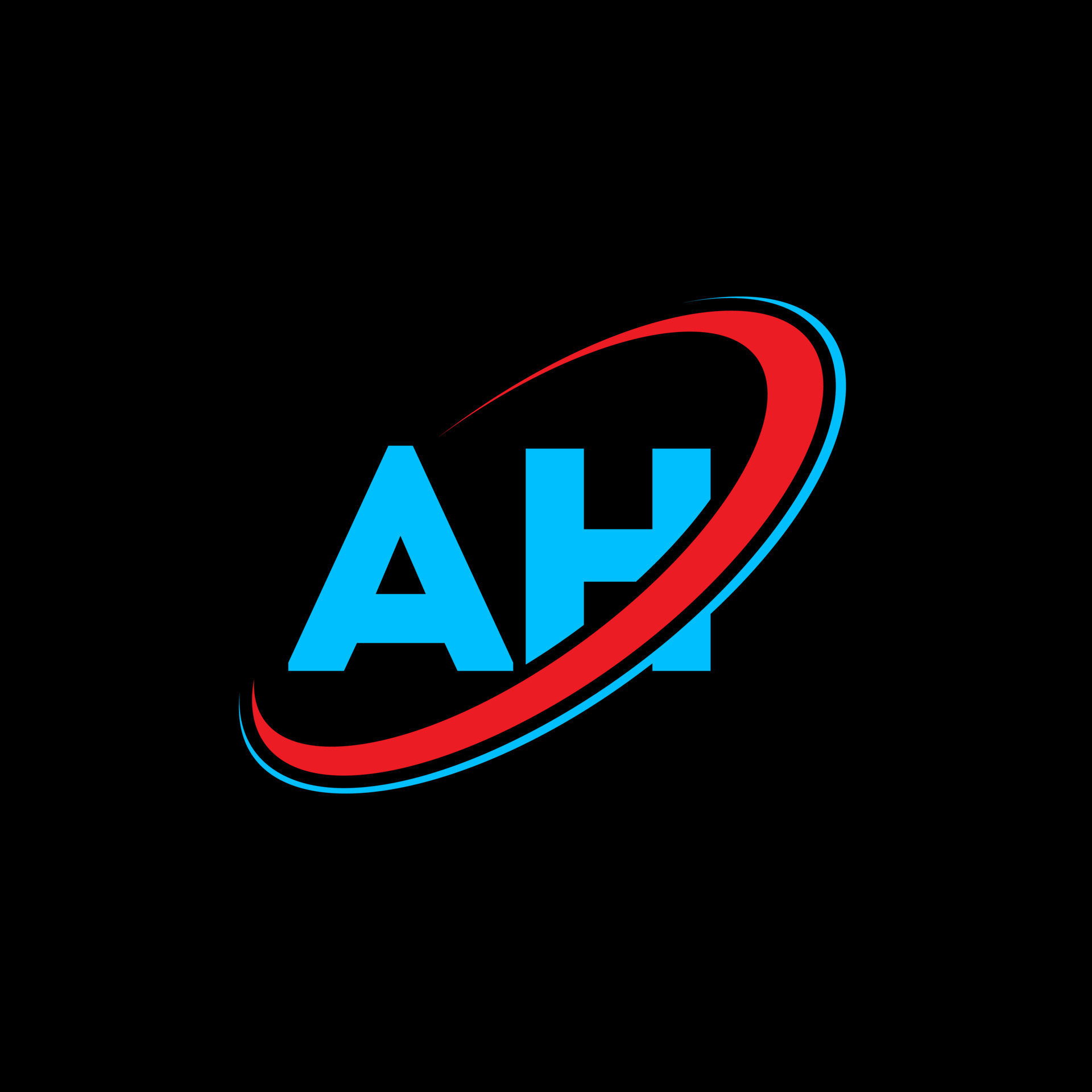 Dise o Del Logotipo De La Letra Ah Ah Letra Inicial Ah C rculo 