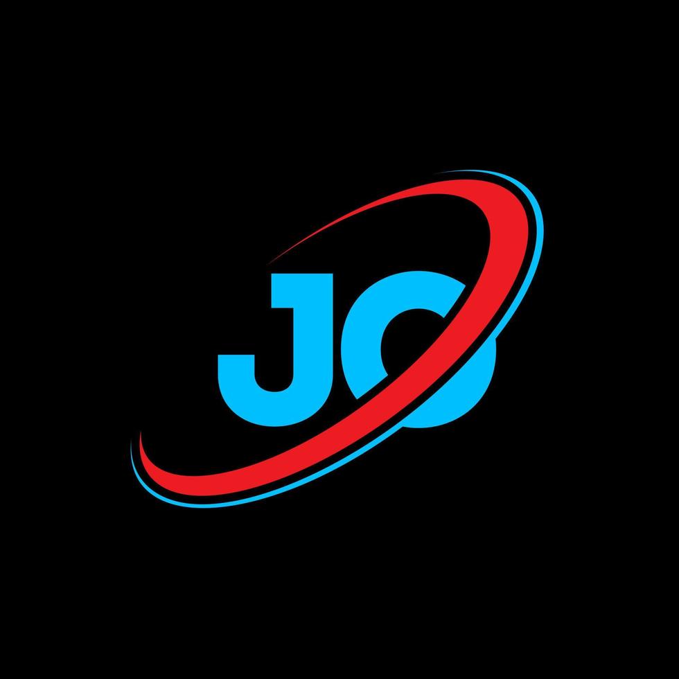 diseño del logotipo de la letra jl jl. letra inicial jl círculo vinculado en mayúsculas logo monograma rojo y azul. logotipo jl, diseño jl. jl, jl vector