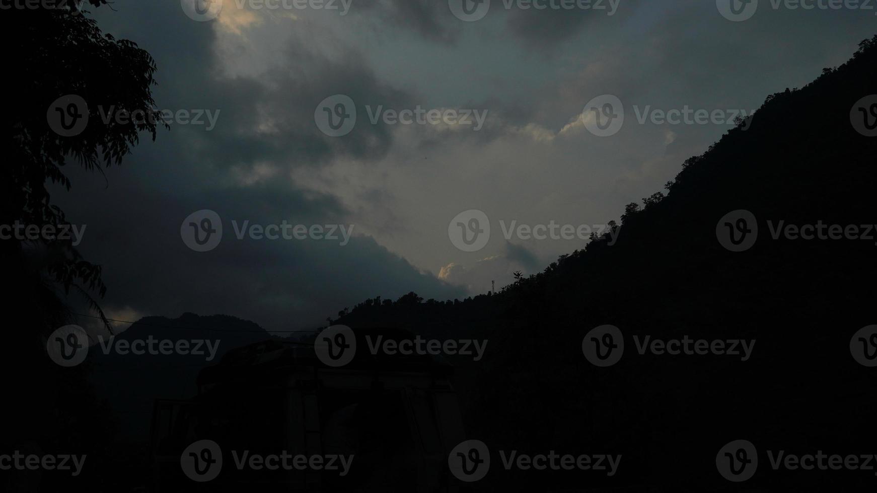 black cloudy sky image hd. photo