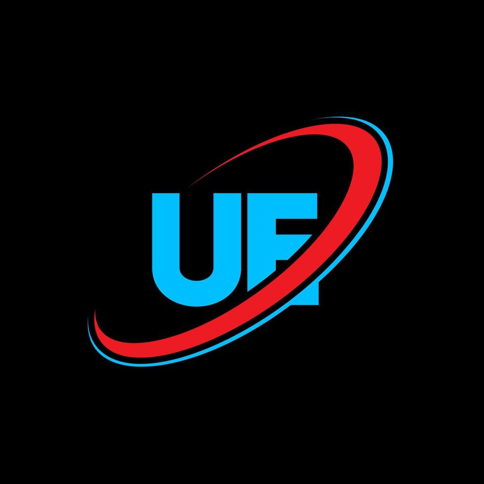 UE U E letter logo design. Initial letter UE linked circle uppercase monogram logo red and blue. UE logo, U E design. ue, u e vector