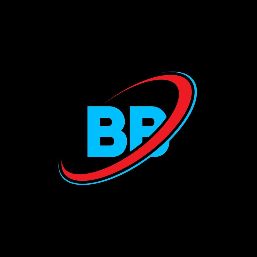 BB B B letter logo design. Initial letter BB linked circle uppercase monogram logo red and blue. BB logo, B B design. bb, b b vector