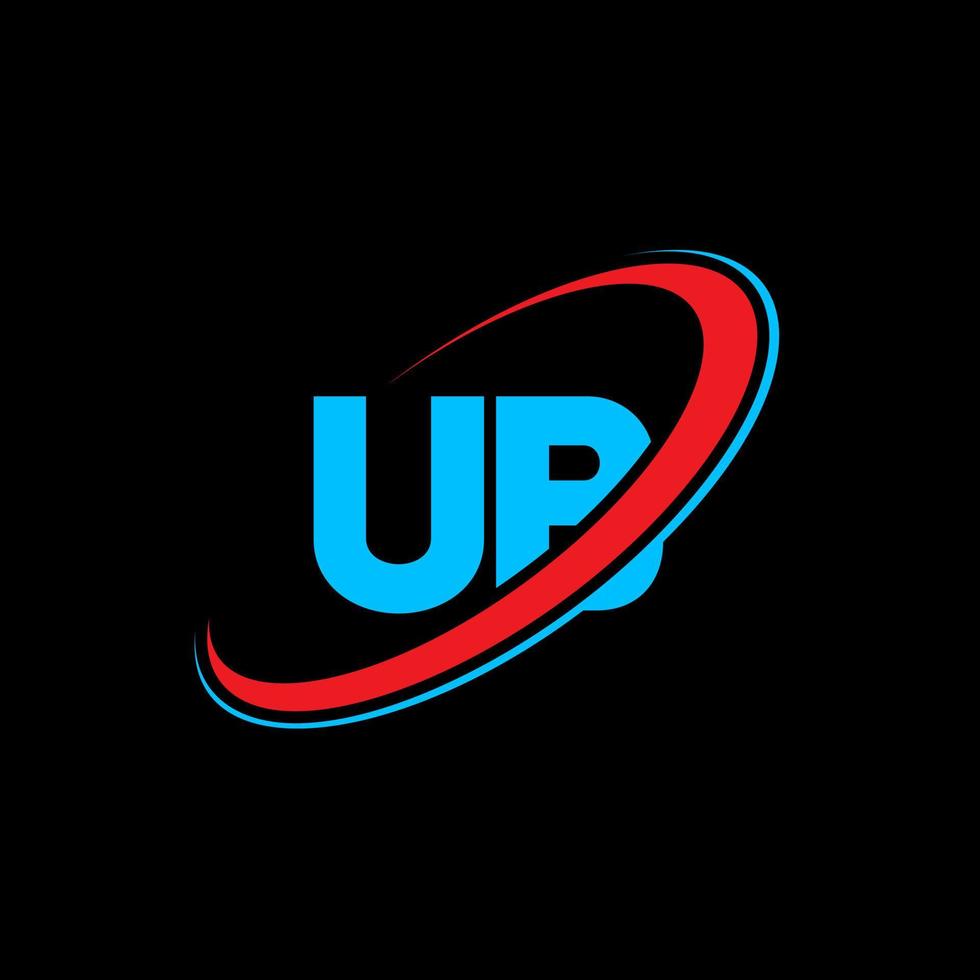 diseño del logotipo de la letra ub ub. letra inicial ub círculo vinculado mayúsculas monograma logo rojo y azul. logotipo de ub, diseño de ub. ub, ub vector
