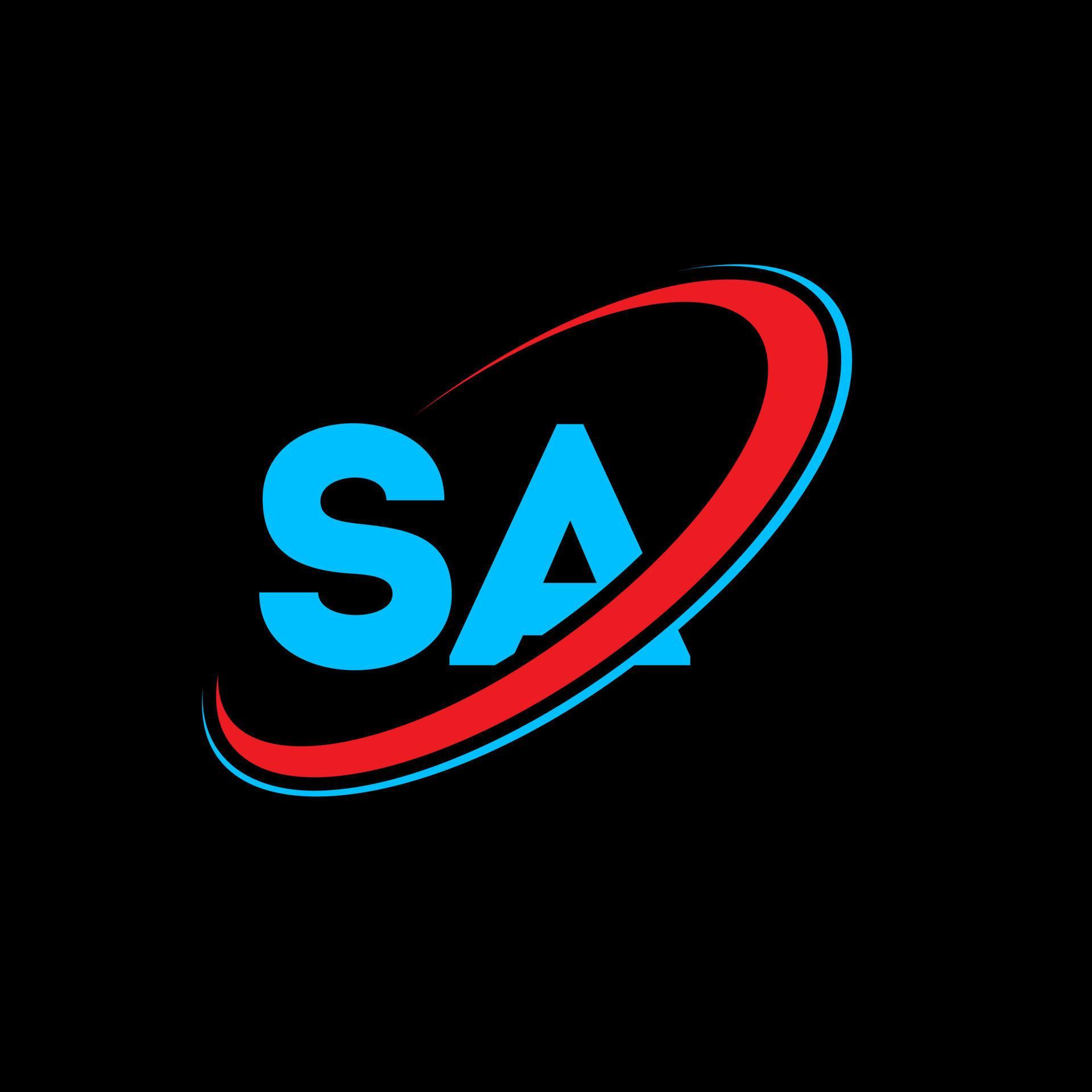SA logo SA design Blue and red SA letter SA letter logo design SA logo SA design Blue and red SA letter SA letter logo design