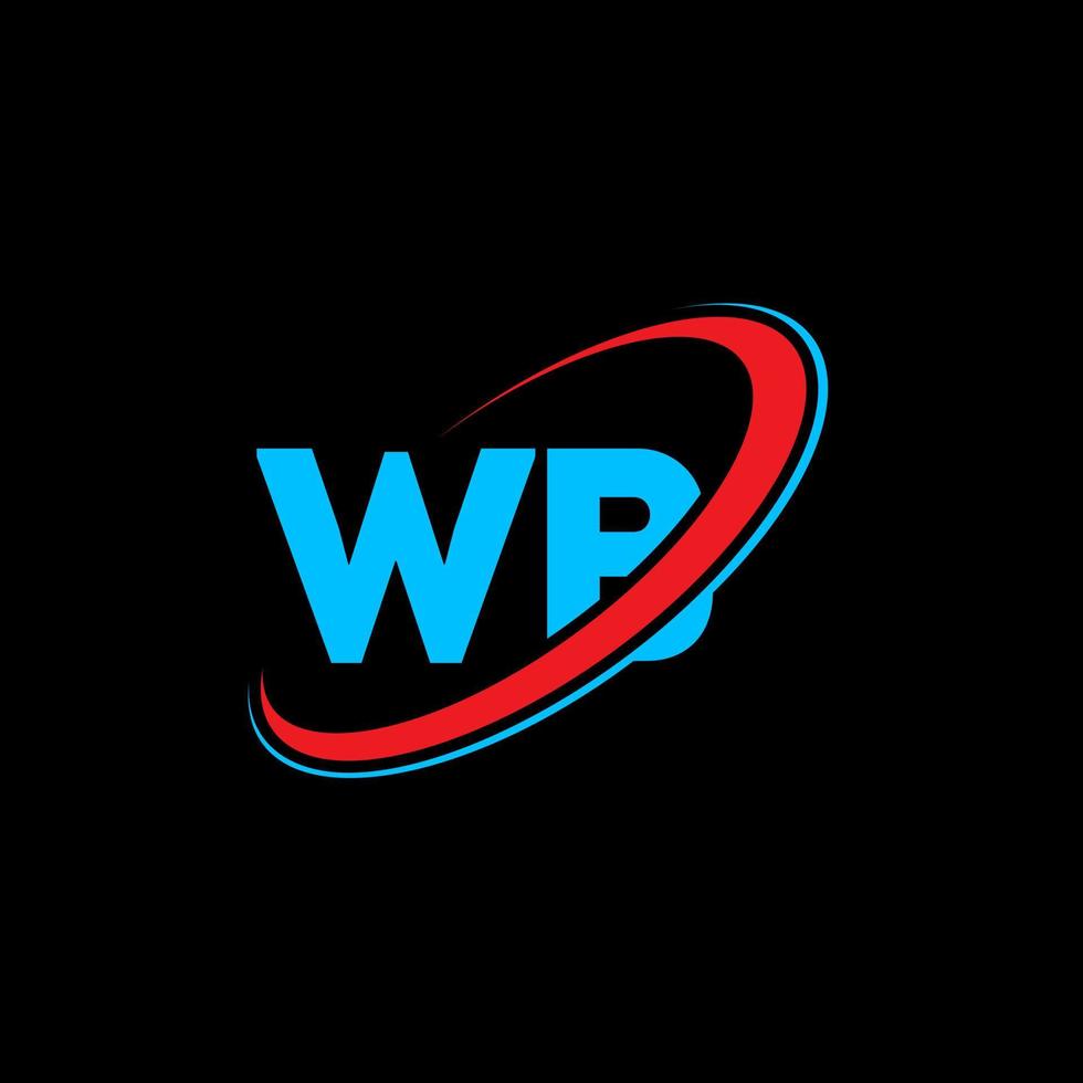 WB W B letter logo design. Initial letter WB linked circle uppercase monogram logo red and blue. WB logo, W B design. wb, w b vector