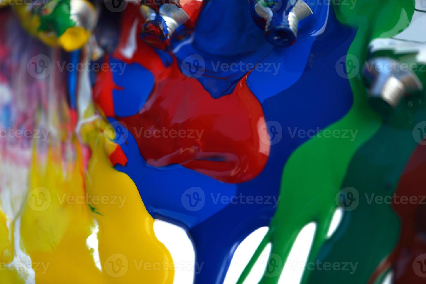 Paint on white surface photo