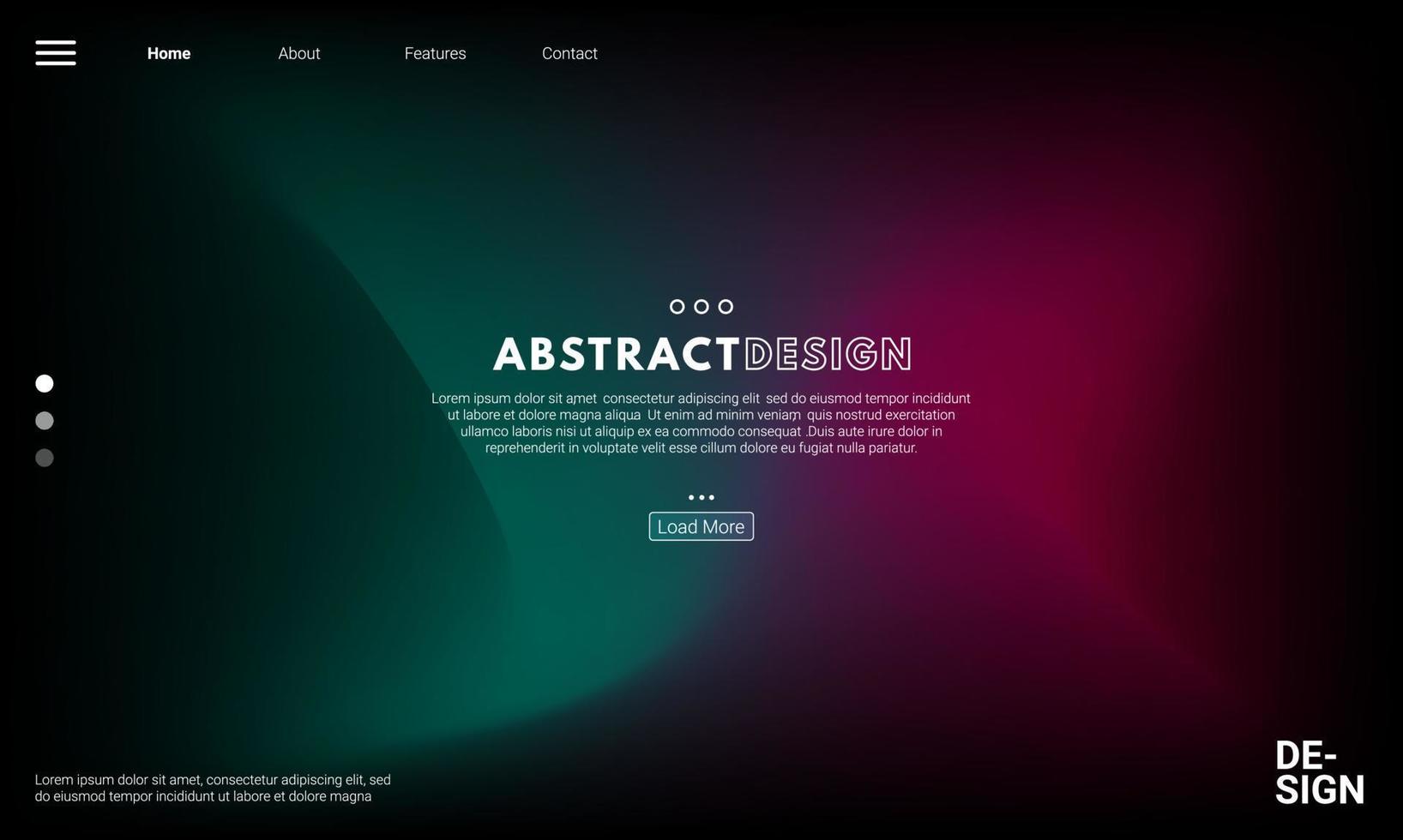 Colorful background. Abstract fluid dynamic shapes. Liquid colors on black background. Modern template for poster or banner. Colorful background. Abstract fluid vector