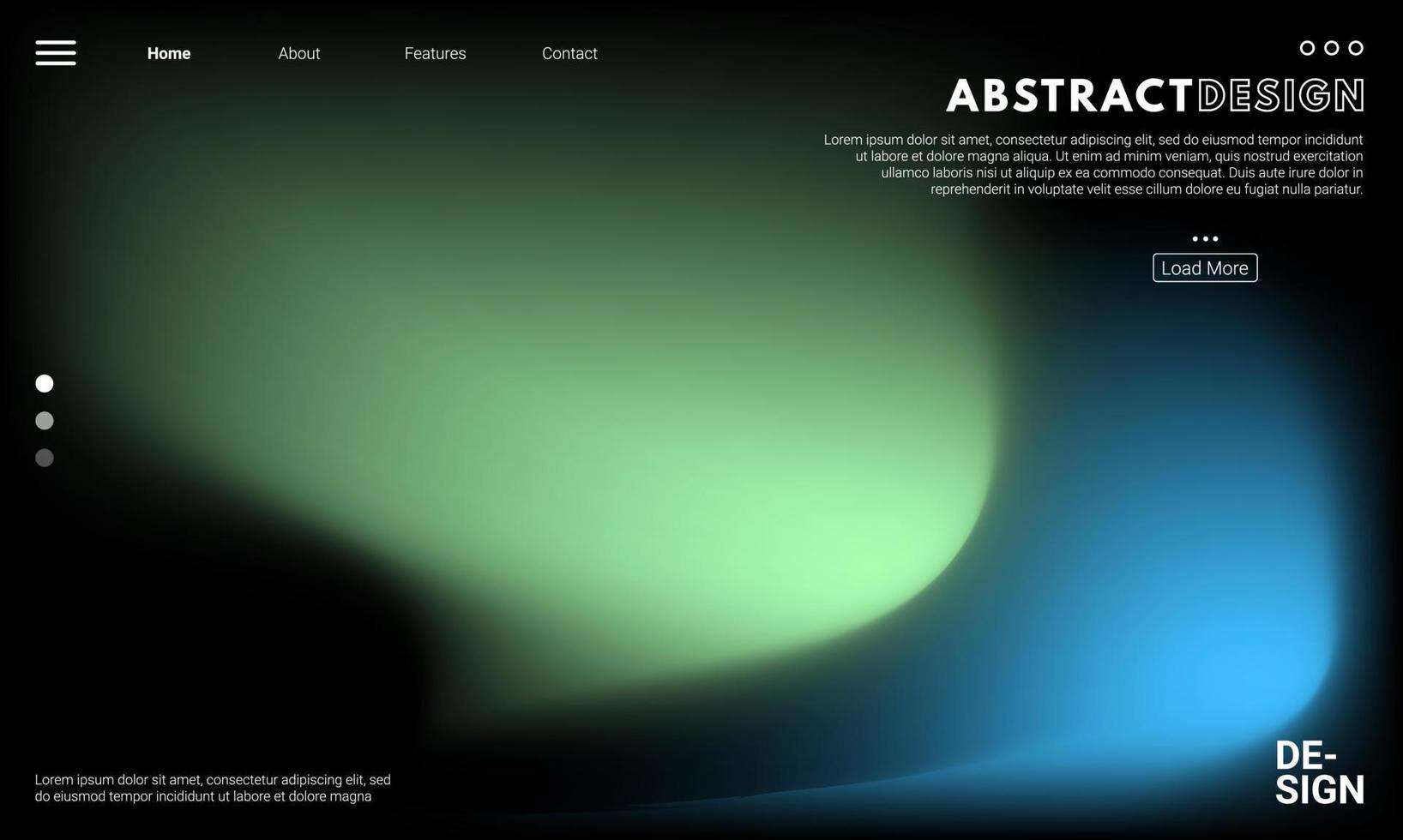 Colorful background. Abstract fluid dynamic shapes. Liquid colors on black background. Modern template for poster or banner. Colorful background. Abstract fluid vector