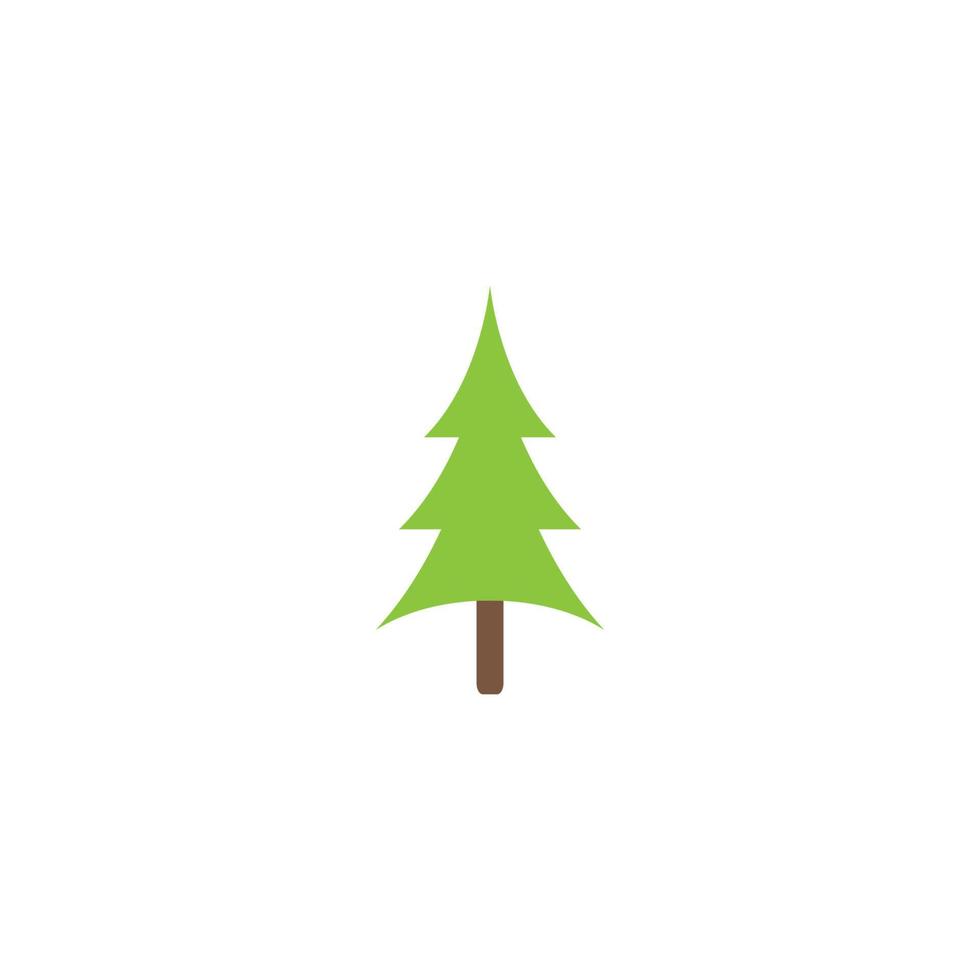 christmas tree vector logo icon illustration