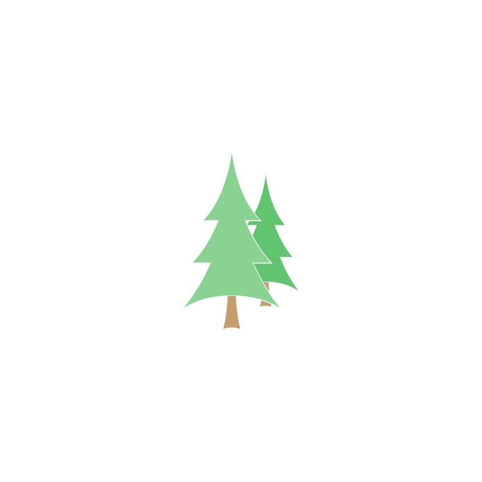 christmas tree vector logo icon illustration