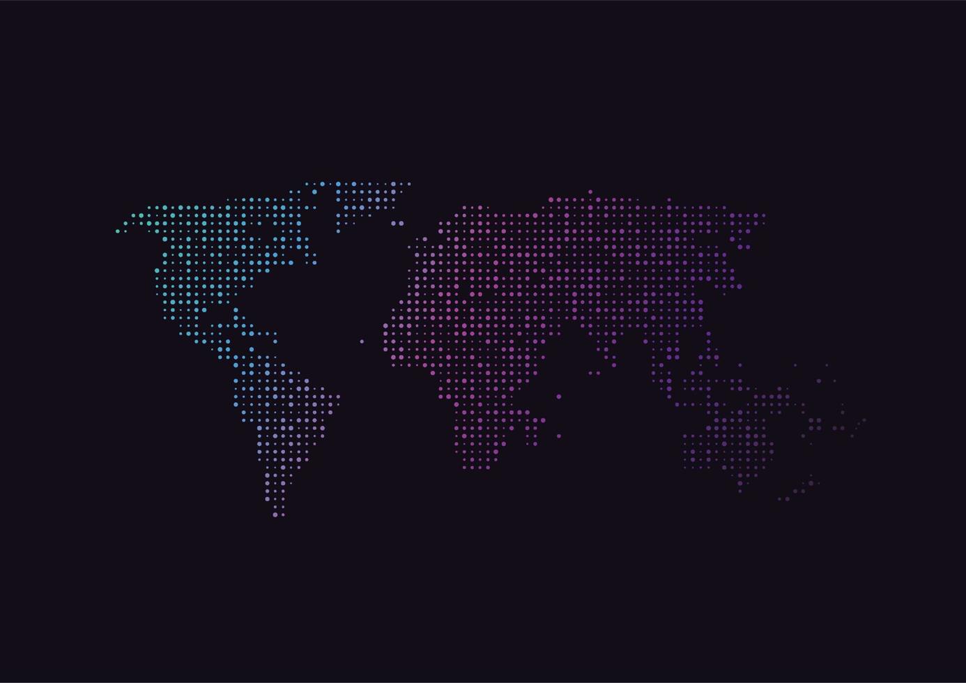 Global network connection. World map point and line composition concept of global business. Vector Illustration