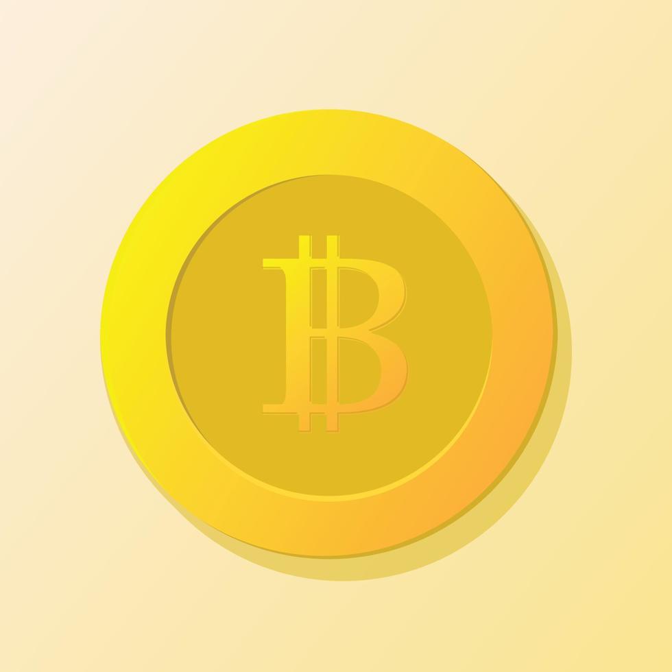 Blockchain Bitcoin Icon Symbol - Vector