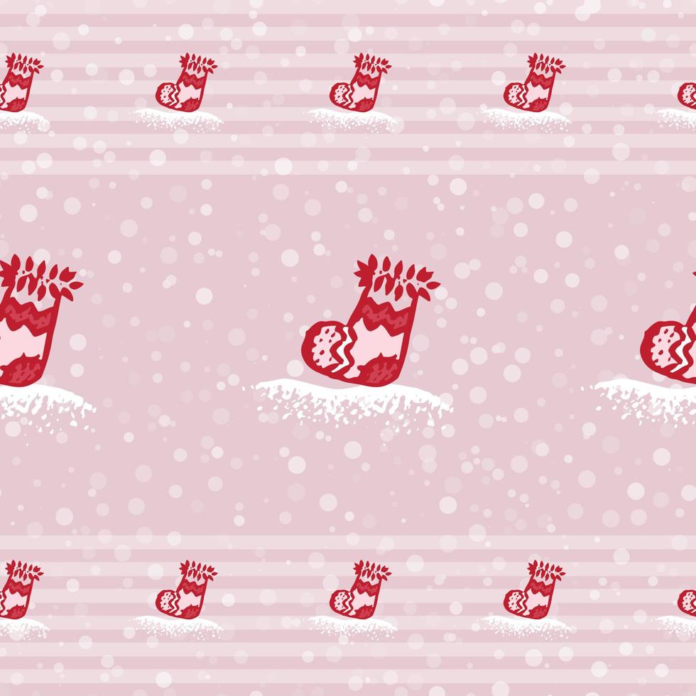 Vintage christmas pattern vector