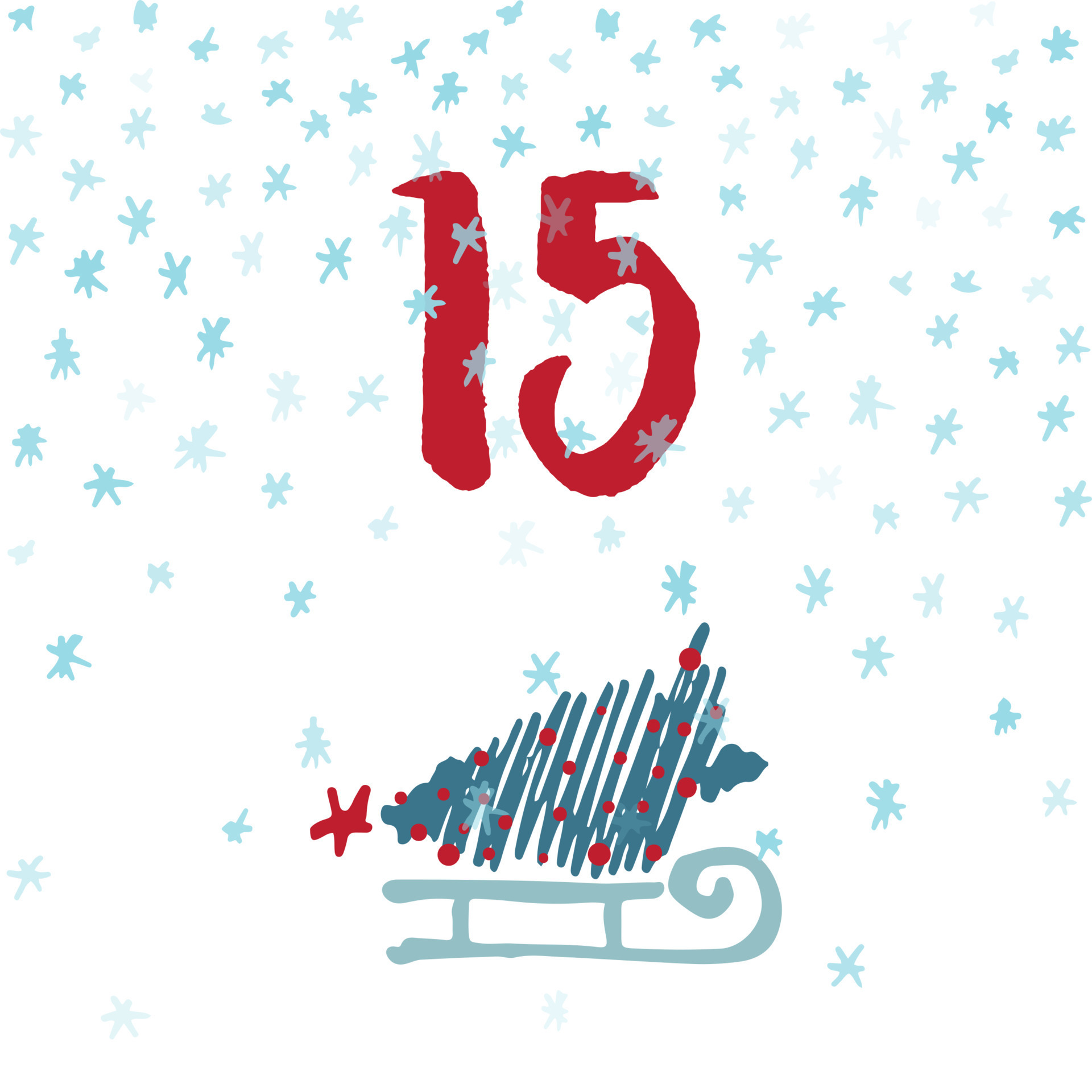 Page Advent Calendar 25 days of Christmas with space for text. 11312667