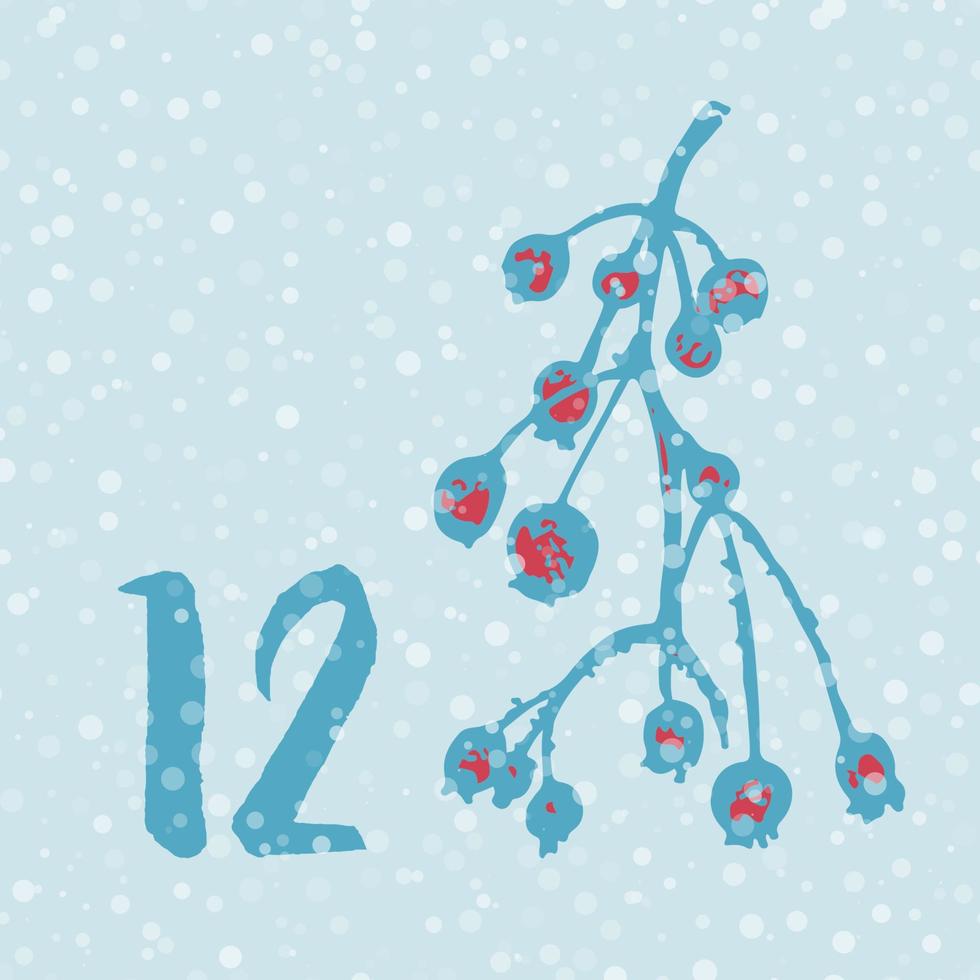 Page Advent Calendar 25 days of Christmas with space for text. 11312720