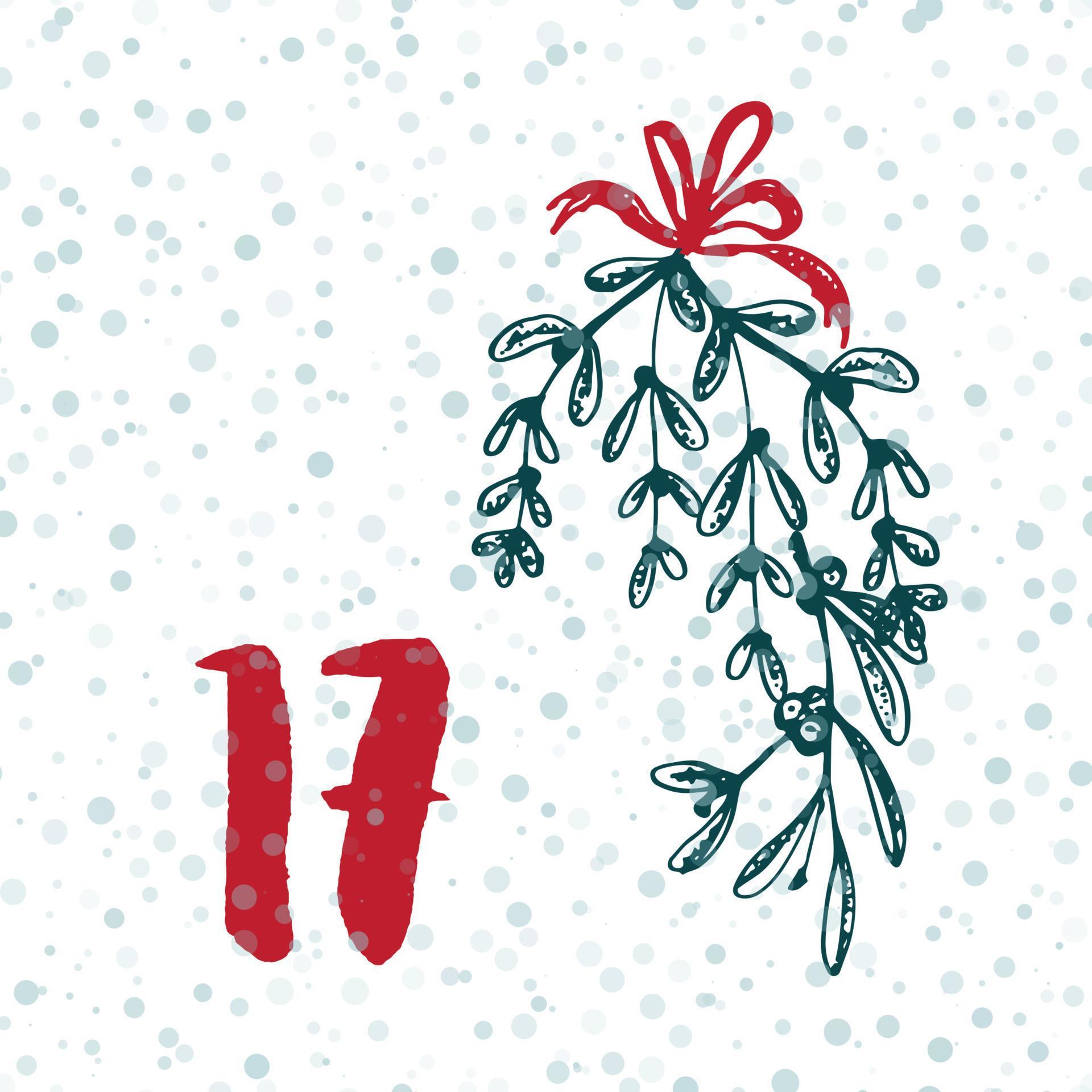 Page Advent Calendar 25 days of Christmas with space for text. 11312777