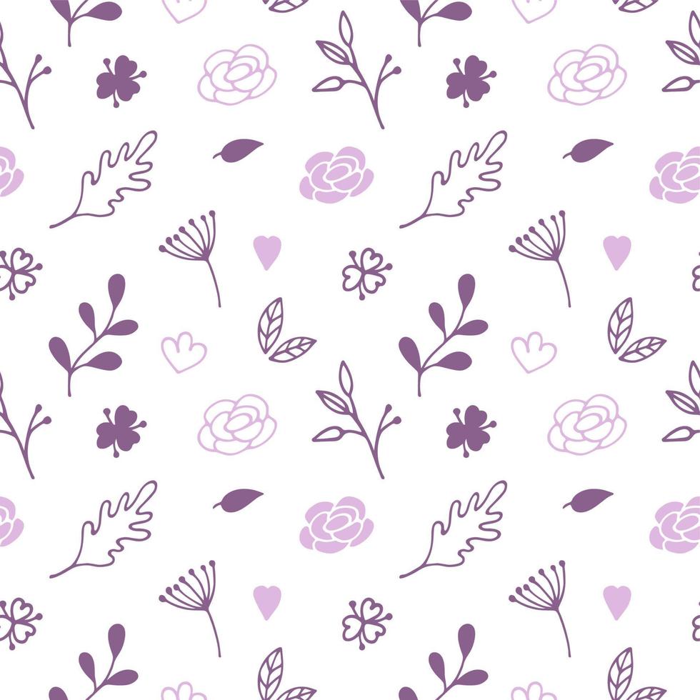 Seamless pattern with floral background, wallpaper vector