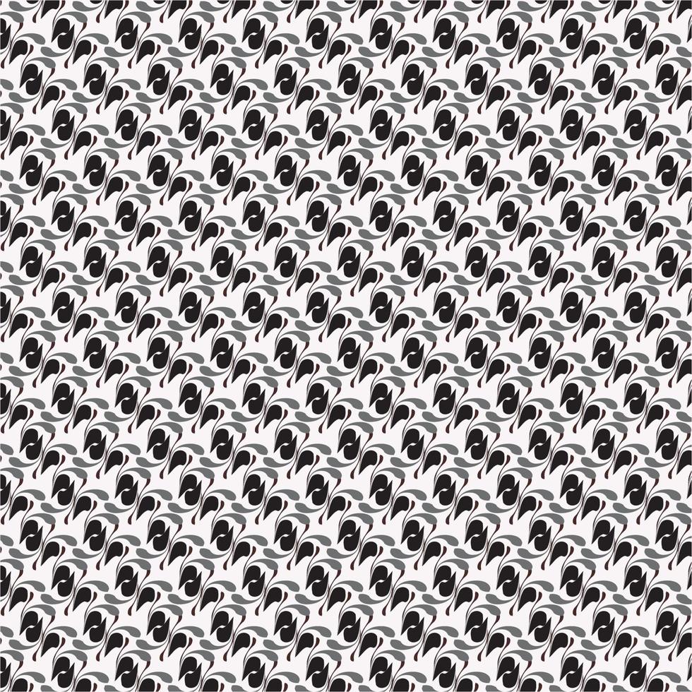 Seamless floral black and white vector and simple pattern design
