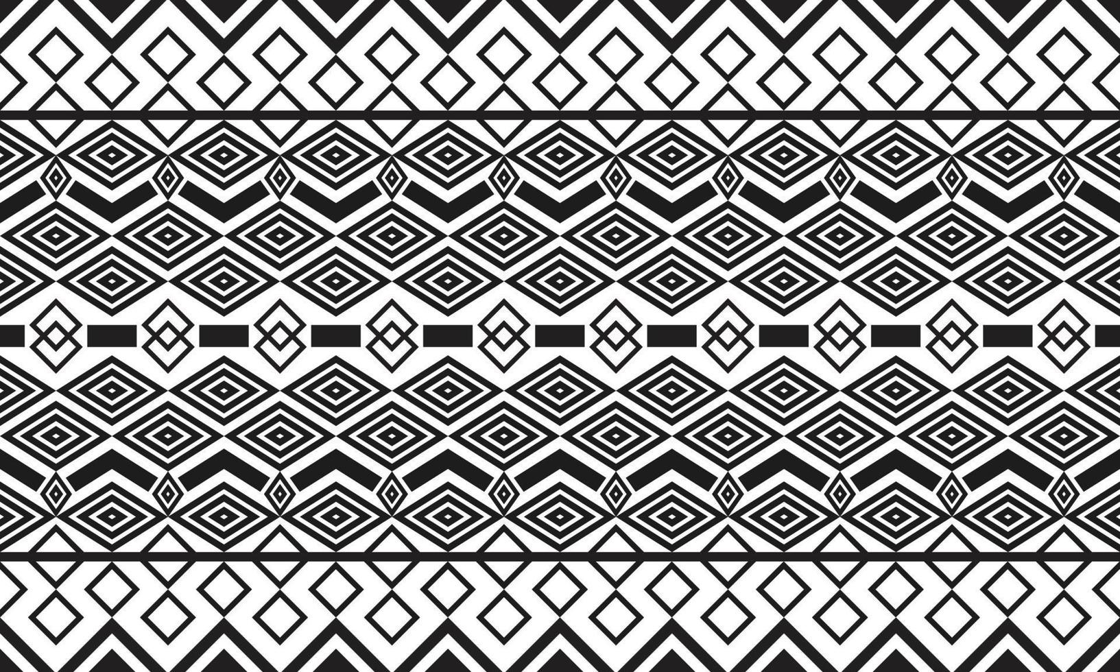 Simple tribal pattern in black and white vector
