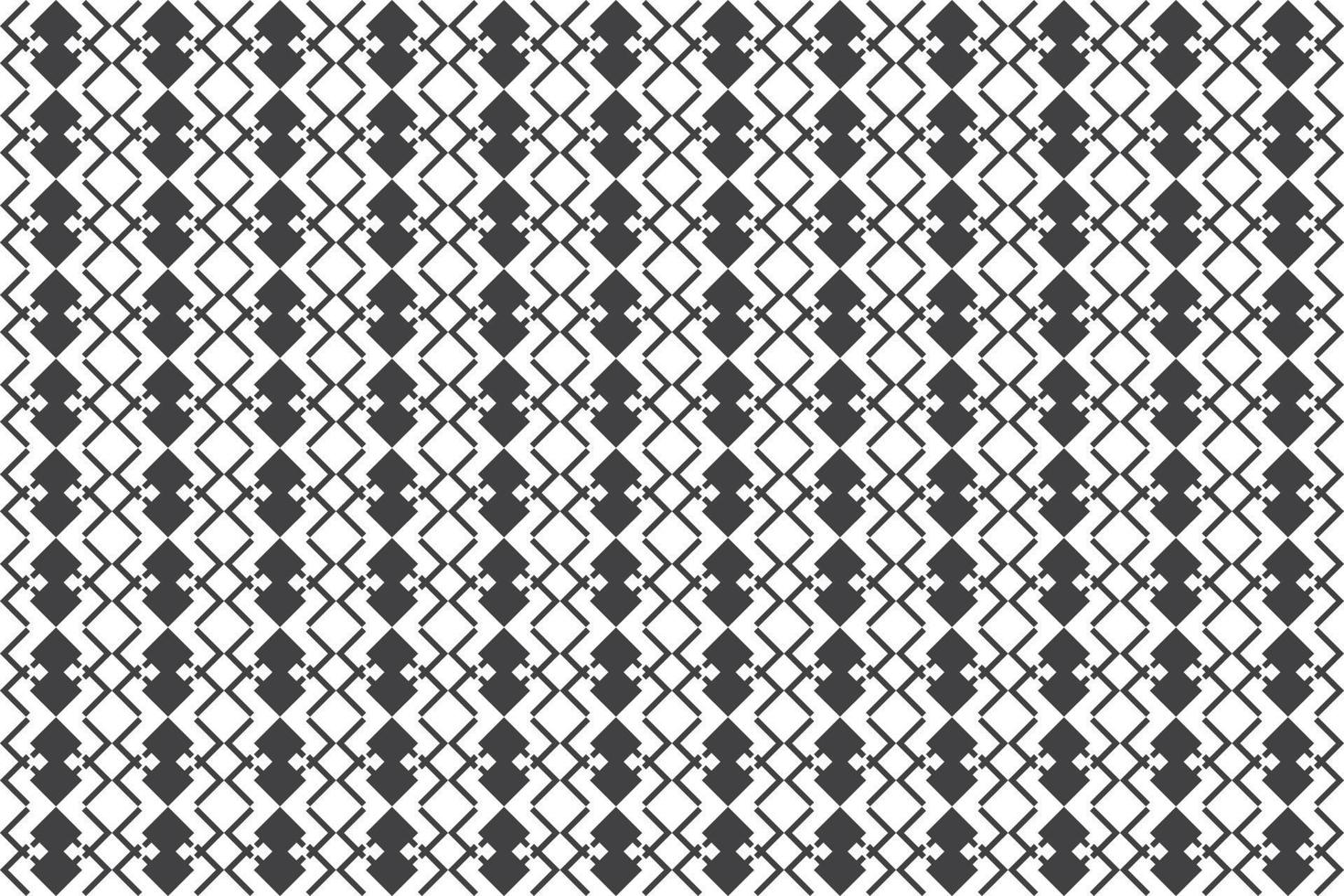 Simple tribal pattern in black and white vector
