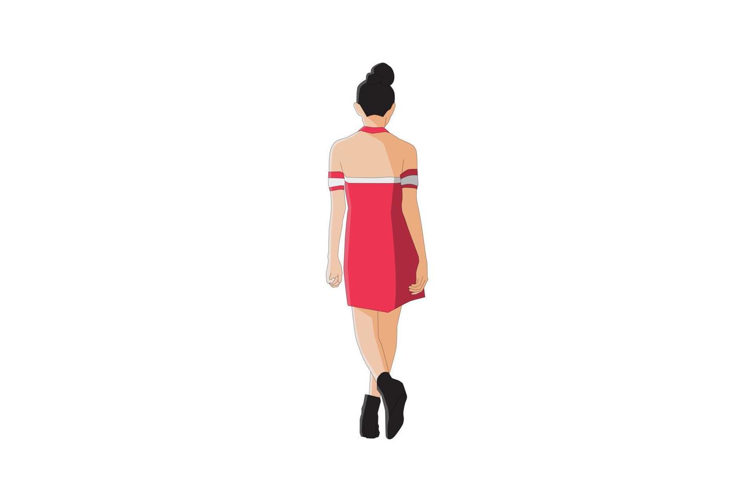 ilustración vectorial de mujeres elegantes posando con máscara vector