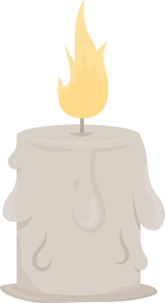 Candle semi flat color vector object