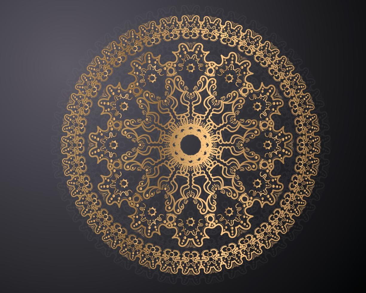 Mandala design, luxury gold background colourful mandala design vector