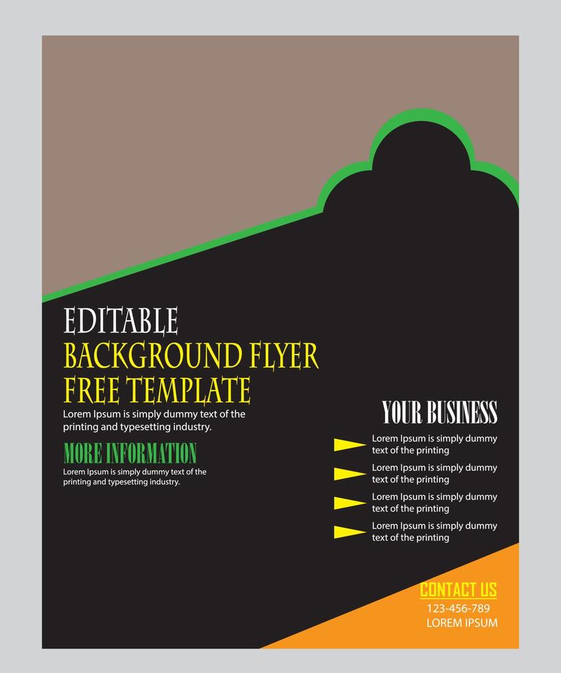 Print ready,free flyer vector