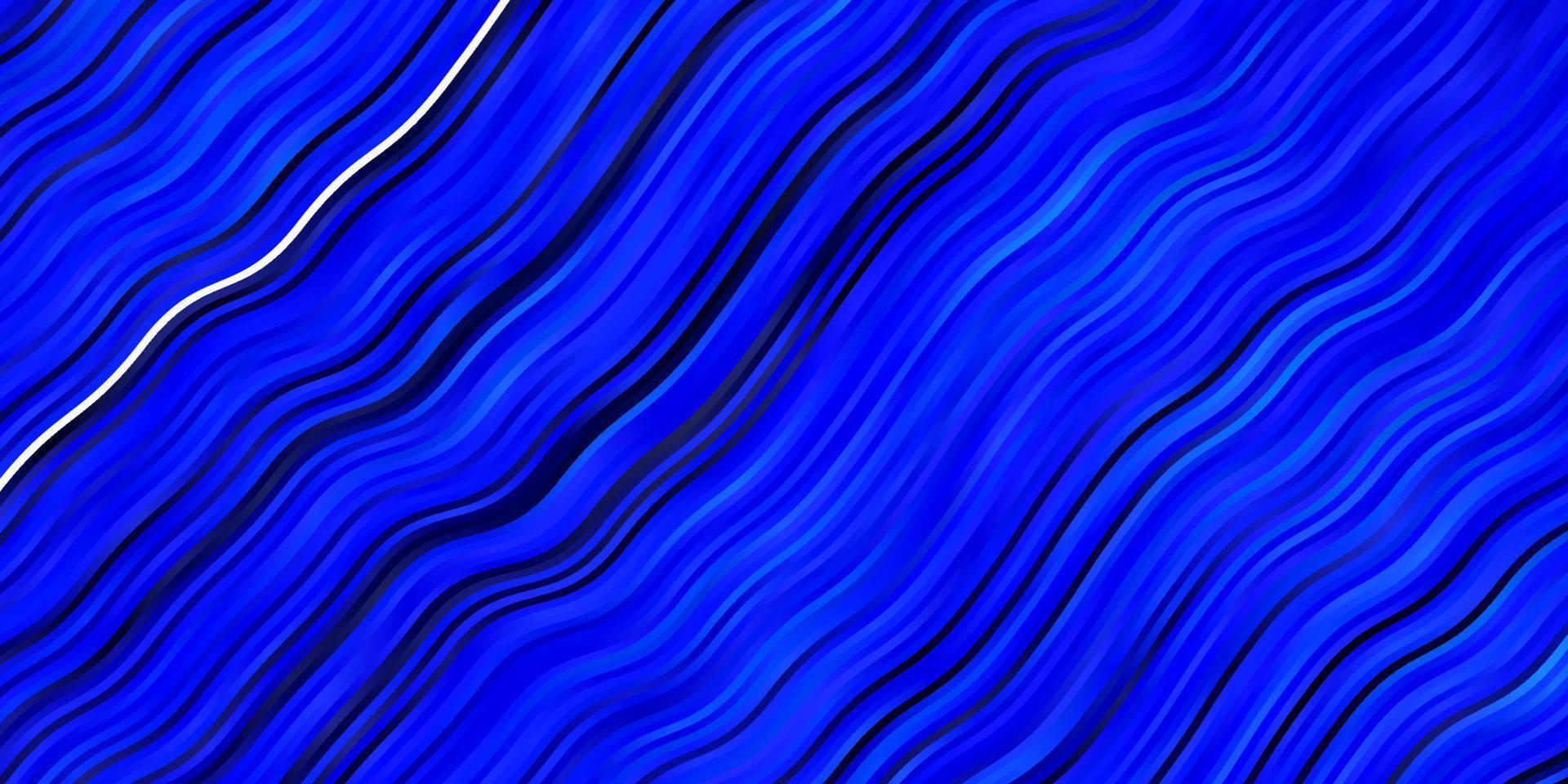 Fondo de vector azul claro con líneas curvas.