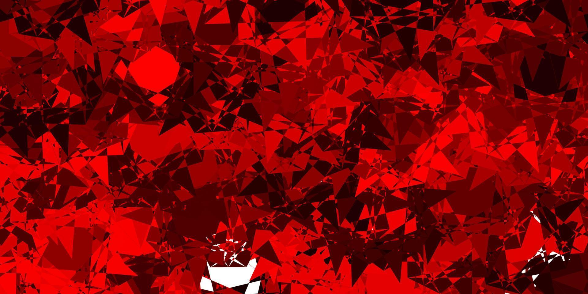 Light Orange vector background with polygonal forms.