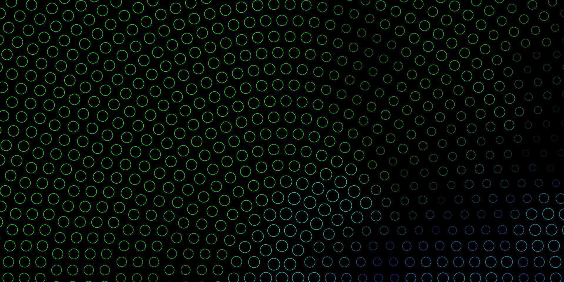 Dark Blue, Green vector backdrop with dots.