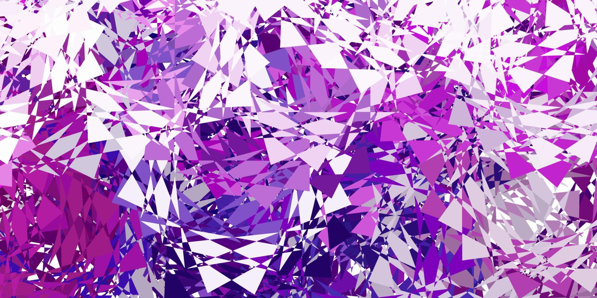 Dark pink vector backdrop with triangles, lines.