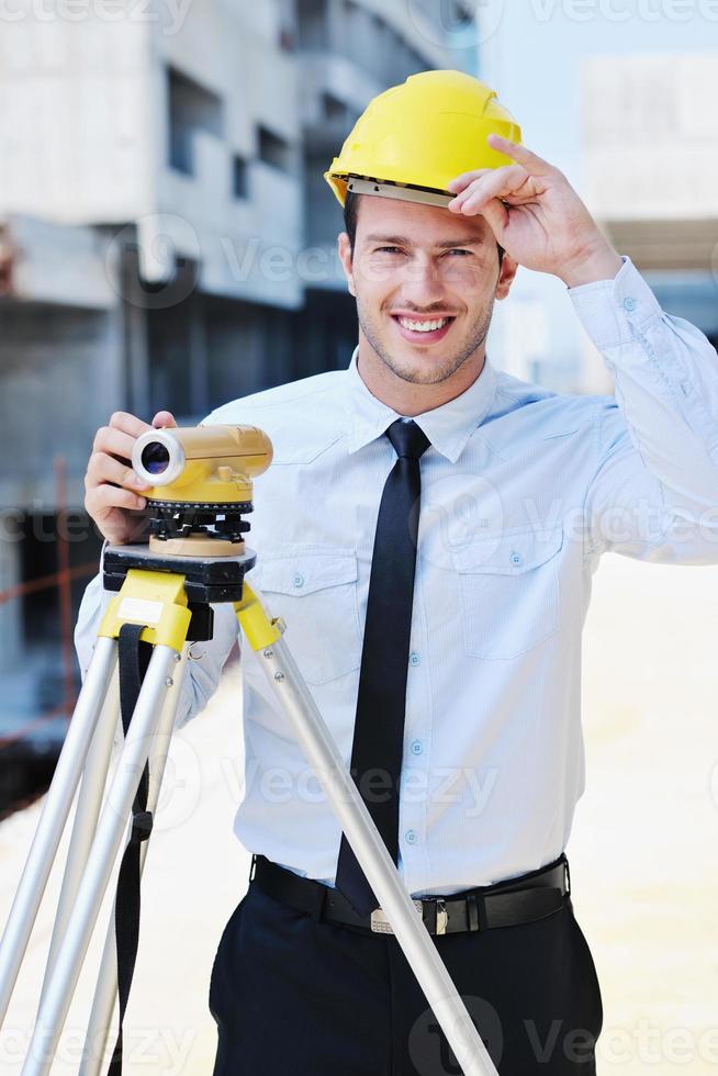 architect on construction site photo