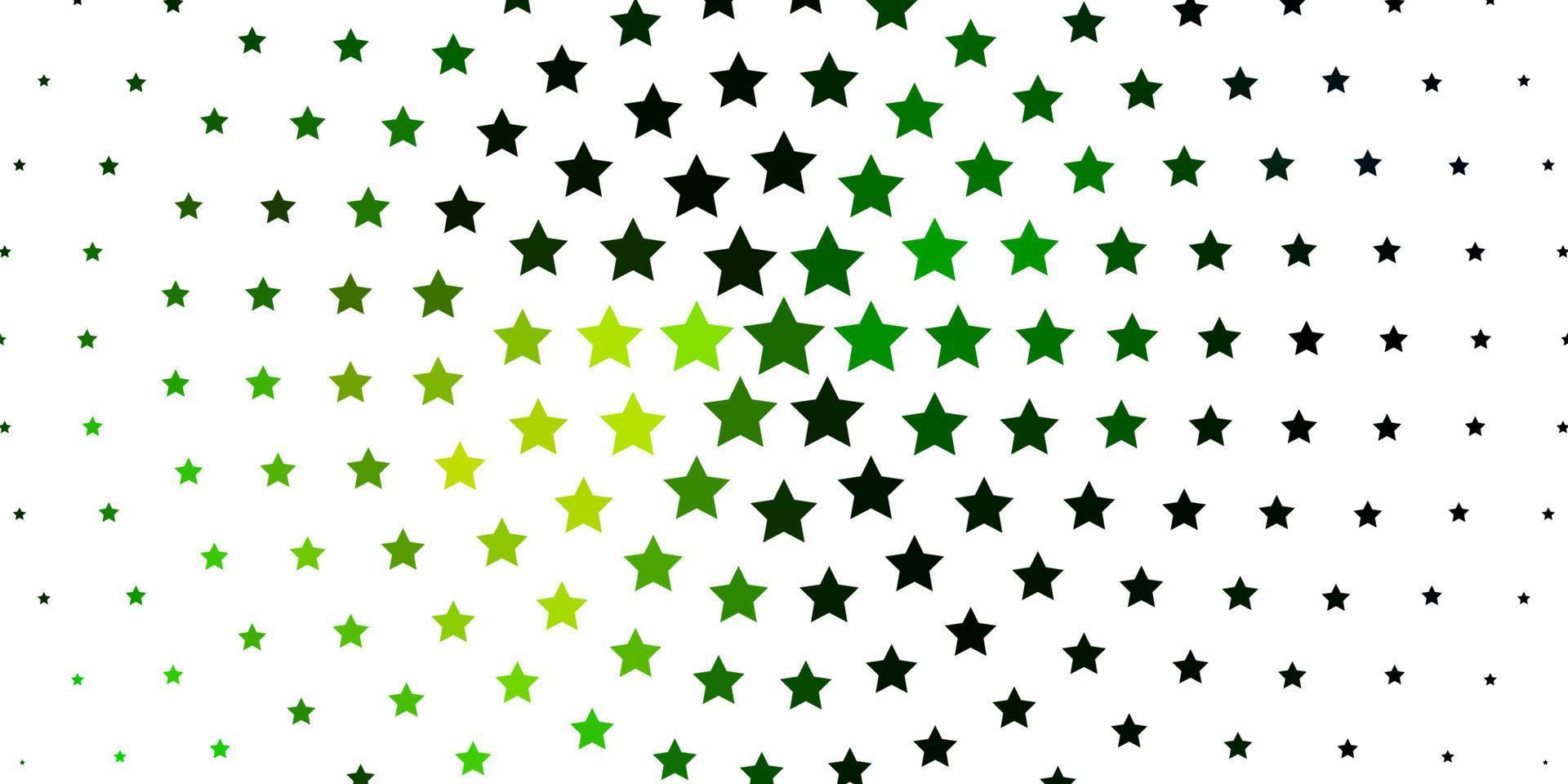 Light Blue, Green vector layout with bright stars.