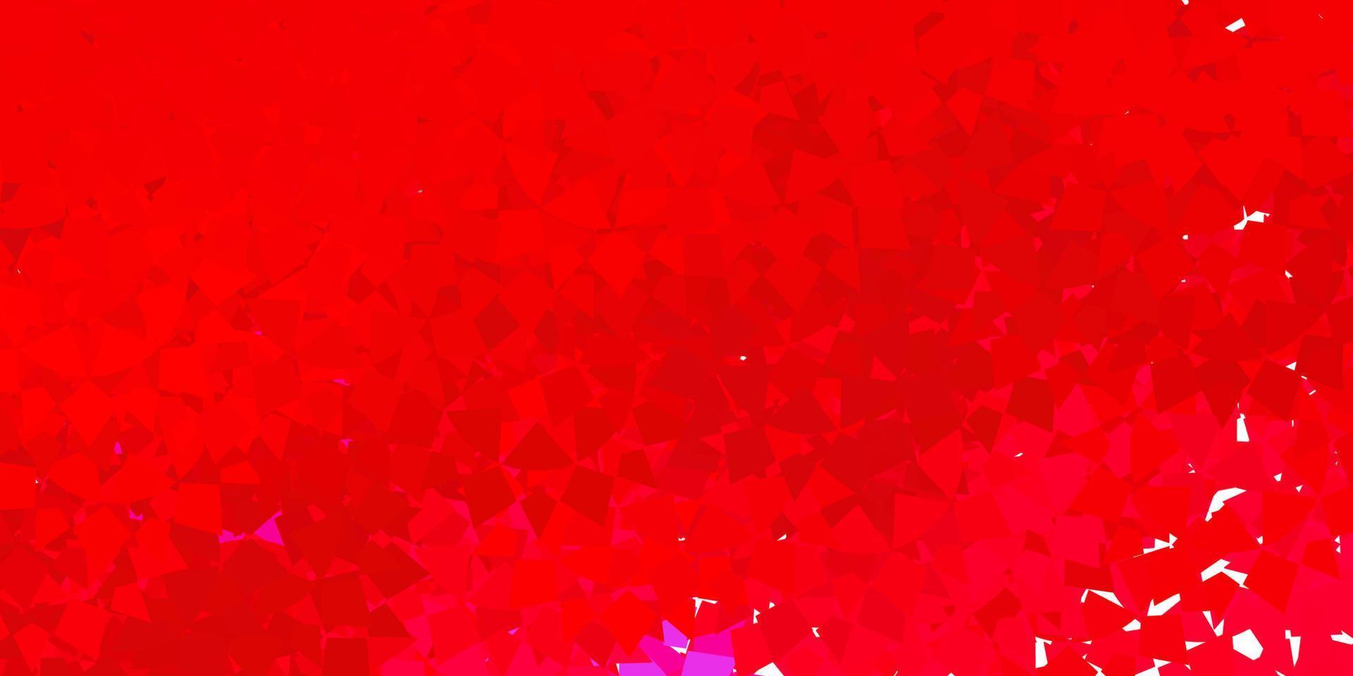 Dark pink vector texture with random triangles.